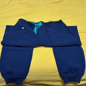 Navy FREEx™ Lined Zamora™ High Waisted - Petite Jogger Scrub Pants